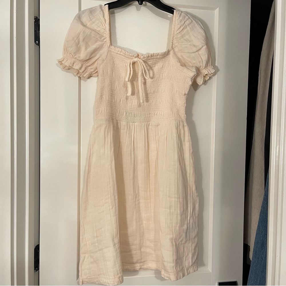 Roxy Smocked Cotton Minidress